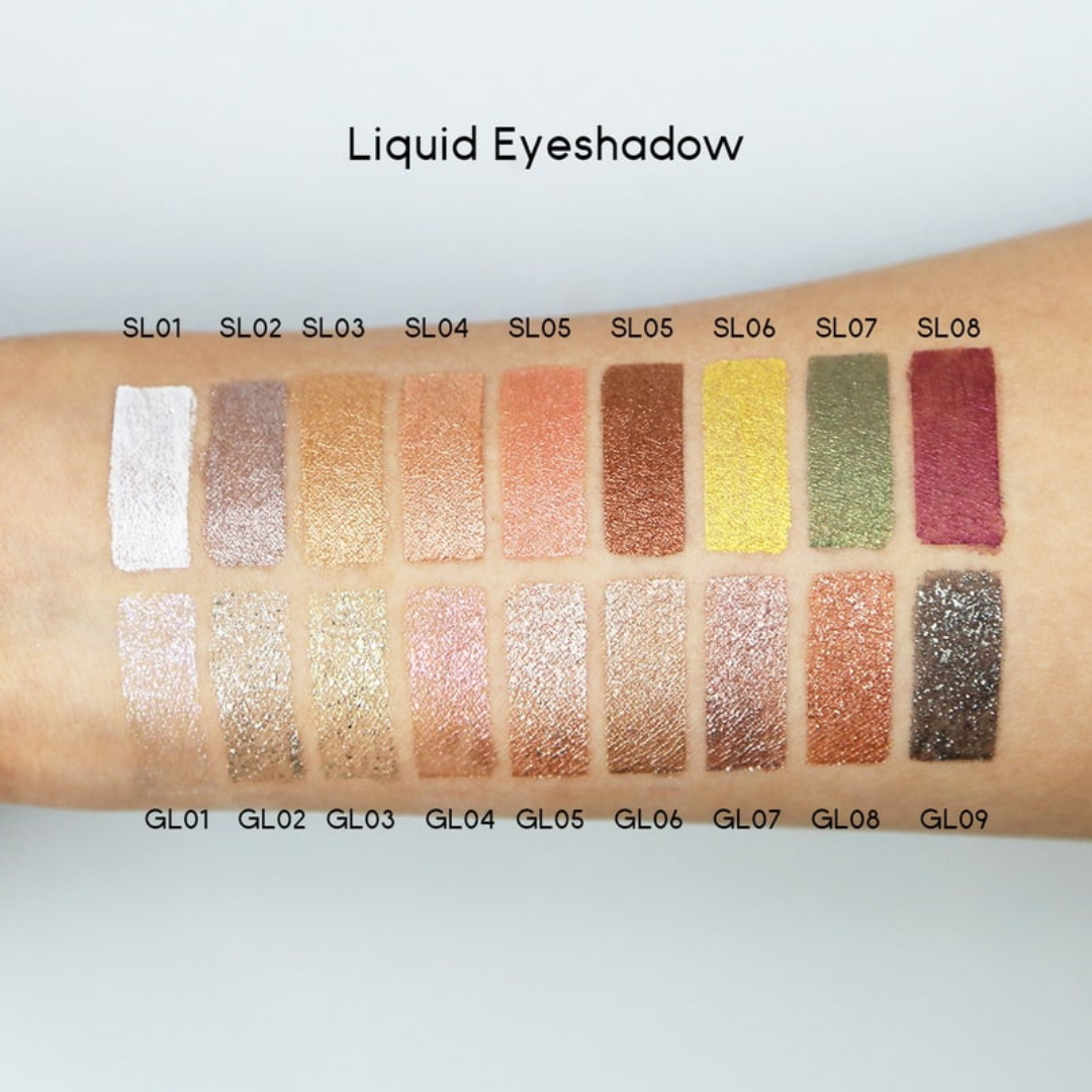 Glitter Liquid Eyeshadow Sample Pack (Set SL01-SL09)